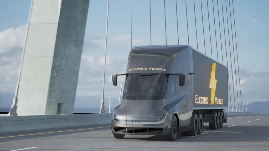 Self driving semi truck