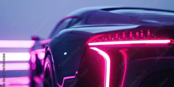 Futuristic color changing car