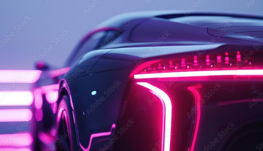 Futuristic color changing car